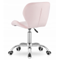 Krzesło obrotowe RIVELLO VELVET LIGHT PINK