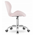Krzesło obrotowe RIVELLO VELVET LIGHT PINK