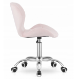 Krzesło obrotowe RIVELLO VELVET LIGHT PINK