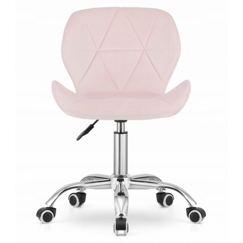Krzesło obrotowe RIVELLO VELVET LIGHT PINK