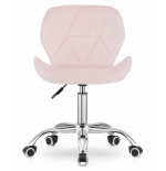 Krzesło obrotowe RIVELLO VELVET LIGHT PINK