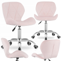 Krzesło obrotowe RIVELLO VELVET LIGHT PINK