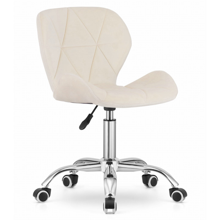 Krzesło obrotowe RIVELLO VELVET LIGHT BEIGE