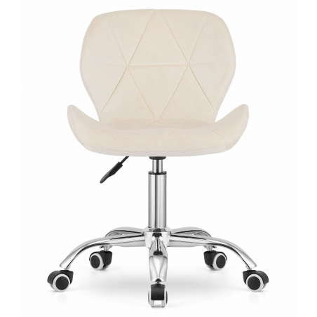 Krzesło obrotowe RIVELLO VELVET LIGHT BEIGE