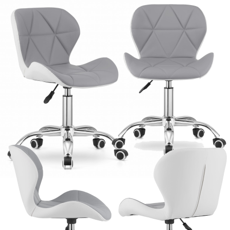 Krzesło obrotowe RIVELLO BIAŁO-SZARE