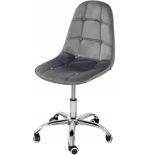 Krzesło biurowe, obrotowe, do biurka,gabinetu regulowane VIENA velvet szare