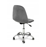 Krzesło biurowe, obrotowe, do biurka,gabinetu regulowane VIENA velvet szare
