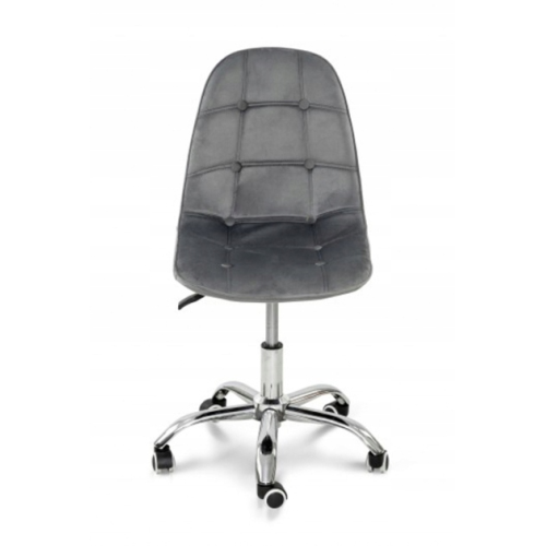 Krzesło biurowe, obrotowe, do biurka,gabinetu regulowane VIENA velvet szare