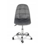 Krzesło biurowe, obrotowe, do biurka,gabinetu regulowane VIENA velvet szare