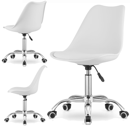 Krzesło obrotowe VIENA - białe