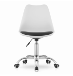 Krzesło obrotowe VIENA - biało-czarne