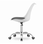 Krzesło obrotowe VIENA - biało-czarne