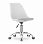 Krzesło obrotowe VIENA - biało-szare