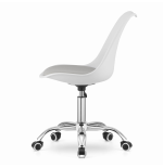 Krzesło obrotowe VIENA - biało-szare
