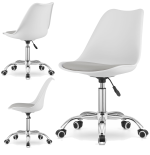 Krzesło obrotowe VIENA - biało-szare