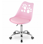 Krzesło obrotowe RENO - róż