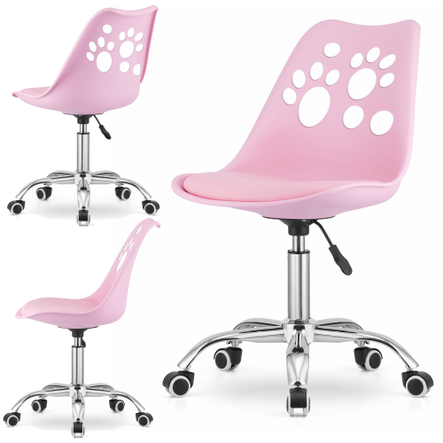 Krzesło obrotowe RENO - róż