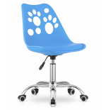 Krzesło obrotowe RENO - niebieskie