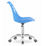 Krzesło obrotowe RENO - niebieskie