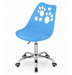 Krzesło obrotowe RENO - niebieskie