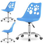 Krzesło obrotowe RENO - niebieskie