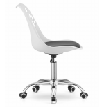 Krzesło obrotowe RENO - biało-czarne