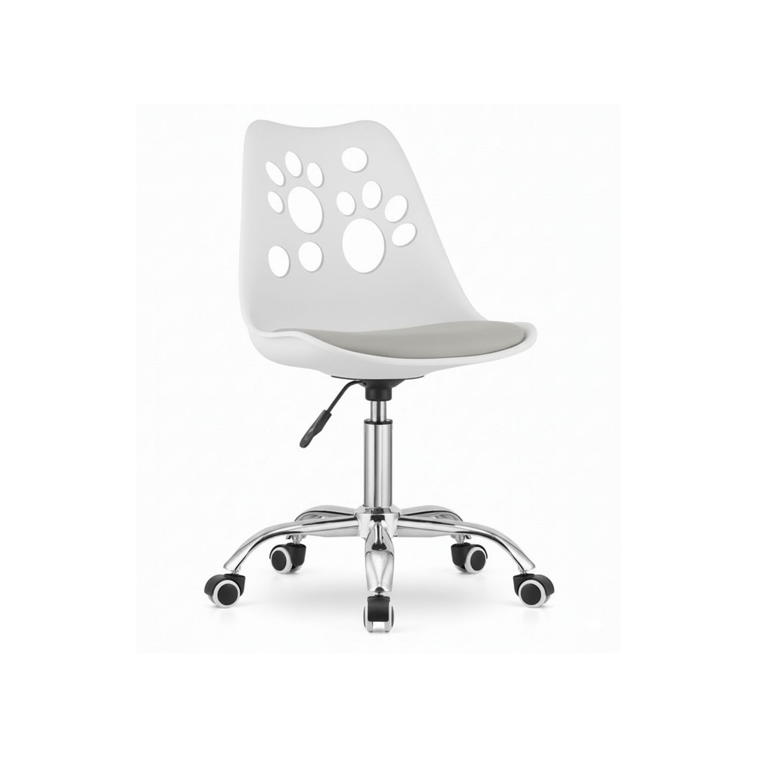 Krzesło obrotowe RENO - biało-szare