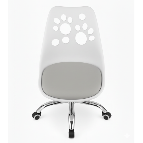 Krzesło obrotowe RENO - biało-szare