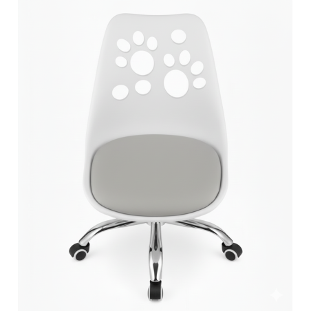 Krzesło obrotowe RENO - biało-szare