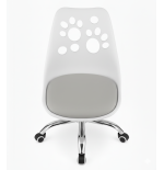 Krzesło obrotowe RENO - biało-szare