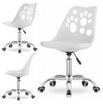 Krzesło obrotowe RENO - białe
