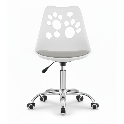 Krzesło obrotowe RENO - biało-szare