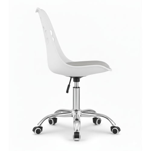 Krzesło obrotowe RENO - biało-szare