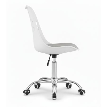 Krzesło obrotowe RENO - biało-szare