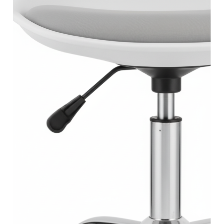 Krzesło obrotowe RENO - biało-szare