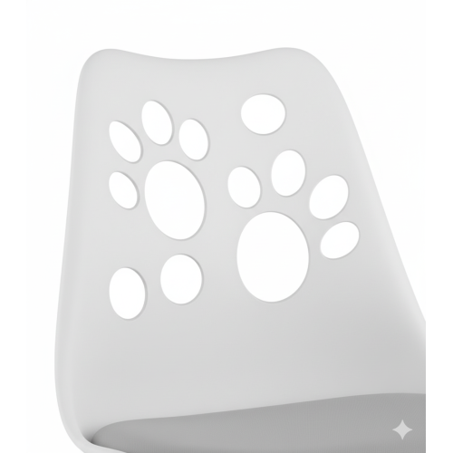 Krzesło obrotowe RENO - biało-szare