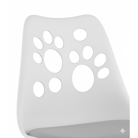 Krzesło obrotowe RENO - biało-szare