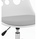 Krzesło obrotowe RENO - biało-szare