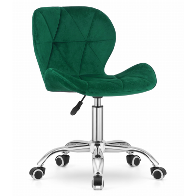 Krzesło obrotowe RIVELLO VELVET DARK GREEN
