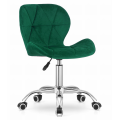 Krzesło obrotowe RIVELLO VELVET DARK GREEN