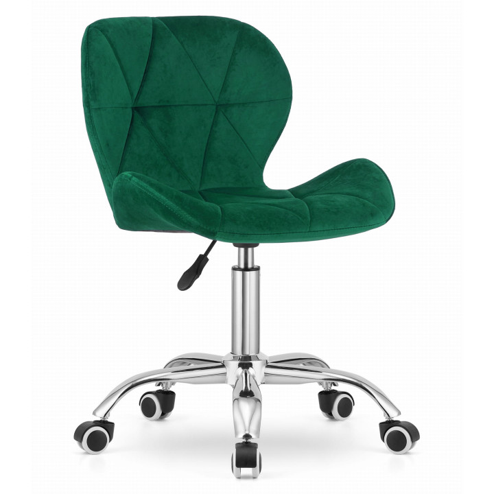 Krzesło obrotowe RIVELLO VELVET DARK GREEN
