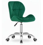 Krzesło obrotowe RIVELLO VELVET DARK GREEN