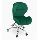 Krzesło obrotowe RIVELLO VELVET DARK GREEN