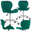 Krzesło obrotowe RIVELLO VELVET DARK GREEN