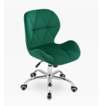 Krzesło obrotowe RIVELLO VELVET DARK GREEN