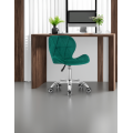 Krzesło obrotowe RIVELLO VELVET DARK GREEN