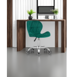 Krzesło obrotowe RIVELLO VELVET DARK GREEN