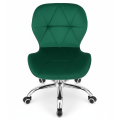 Krzesło obrotowe RIVELLO VELVET DARK GREEN