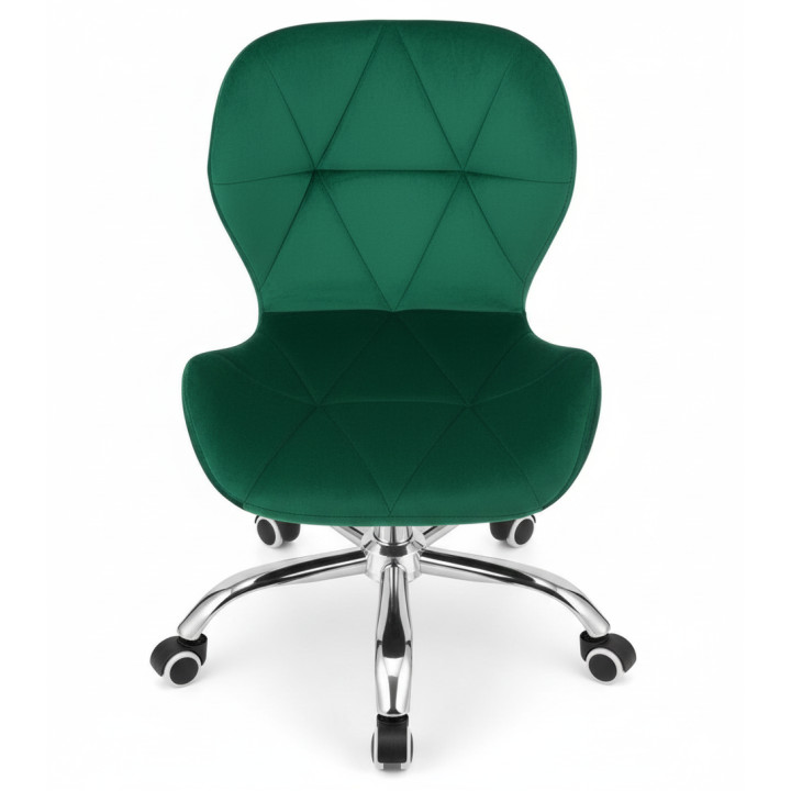 Krzesło obrotowe RIVELLO VELVET DARK GREEN