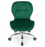 Krzesło obrotowe RIVELLO VELVET DARK GREEN